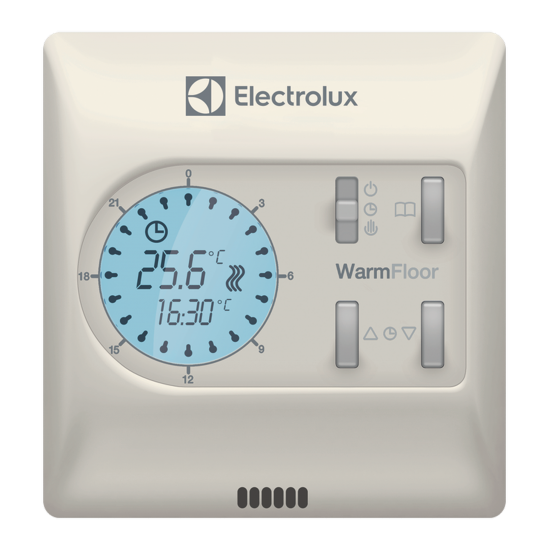 Терморегулятор для теплого пола Electrolux ETA-16 электронный программируемый цвет белый