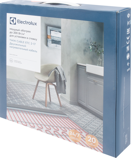 Нагревательный кабель для теплого пола Electrolux ETC 2-17-100 5.9 м 100 Вт