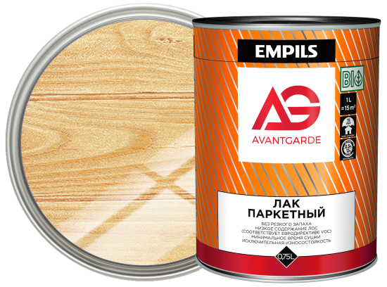 Лак паркетный AvantGarde глянцевый бесцветный 0.75 л
