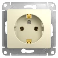 Одноместный механизм розетки Systeme Electric Glossa