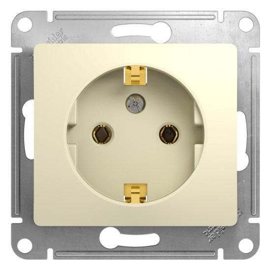 Одноместный механизм розетки Systeme Electric Glossa