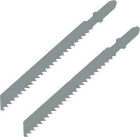 Пилка для лобзика по дереву Elitech T111C 75 мм 2 шт.