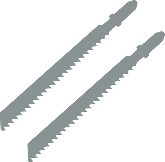 Пилка для лобзика по дереву Elitech T111C 75 мм 2 шт.