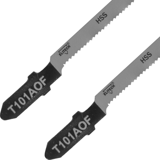 Пилка для лобзика по дереву Elitech T101AOF 50 мм 2 шт.