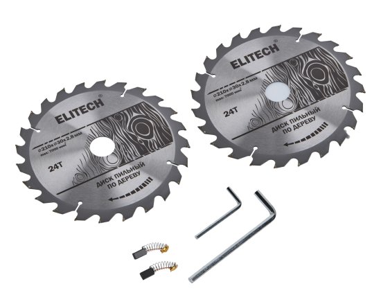 Пила торцовочная Elitech ПТ 1321, 1400 Вт, 210 мм