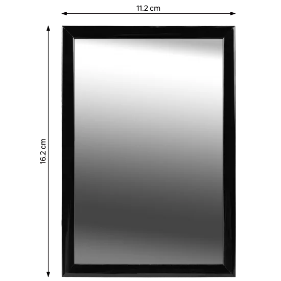 Зеркало декоративное настольное Inspire Lila прямоугольное 11x16 см цвет черный