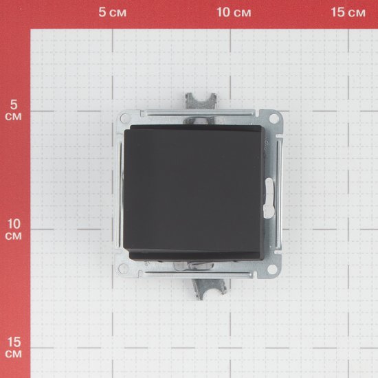 Вывод кабеля Systeme Electric AtlasDesign встраиваемый карбон (ATN001099)