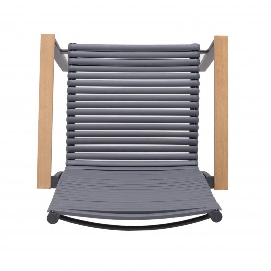 Стул Naterial Dora 62.2x93.8x59.6 см алюминий/пластик цвет темно-серый