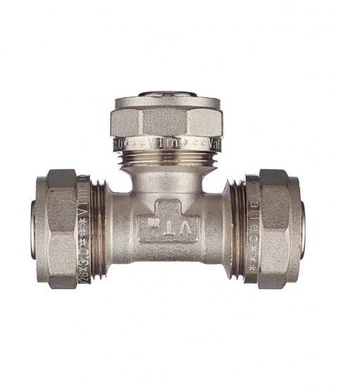 Тройник VALTEC 26 обж(ц) х 26 обж(ц) х 26 обж(ц)