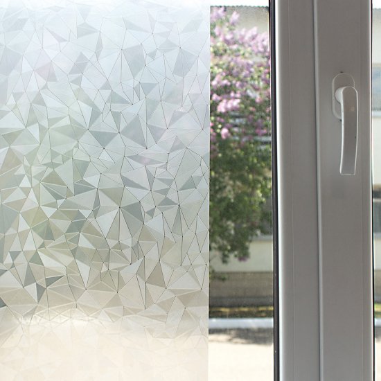 Пленка статическая декоративная для окон кристалл прозрачная 0,45х1,5 м Deluxe