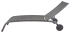 Шезлонг Naterial Lyra II 207x63x95 см алюминий/текстилен серый