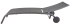 Шезлонг Naterial Lyra II 207x63x95 см алюминий/текстилен серый