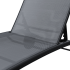 Шезлонг Naterial Lyra II 207x63x95 см алюминий/текстилен серый