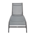Шезлонг Naterial Lyra II 207x63x95 см алюминий/текстилен серый