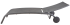 Шезлонг Naterial Lyra II 207x63x95 см алюминий/текстилен серый