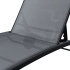 Шезлонг Naterial Lyra II 207x63x95 см алюминий/текстилен серый