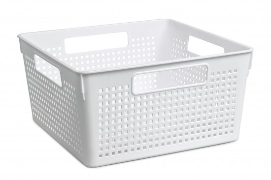 Коробка для хранения 29.4x29.4x15.1 см квадратная цвет белый