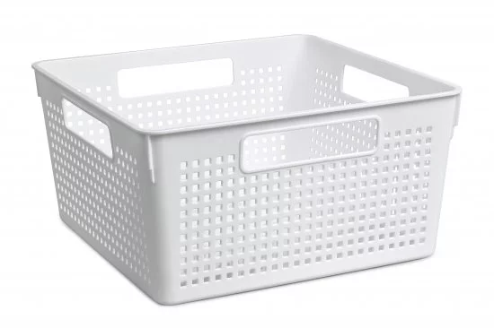 Коробка для хранения 29.4x29.4x15.1 см квадратная цвет белый