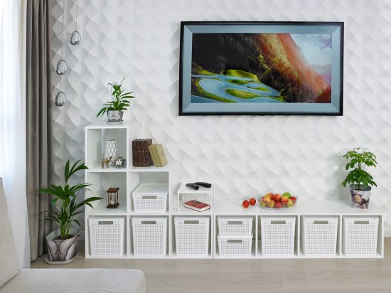 Коробка для хранения 29.4x29.4x15.1 см квадратная цвет белый