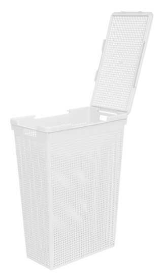 Корзина для белья Виолет Лофт 50л 45x60x26 см цвет белый