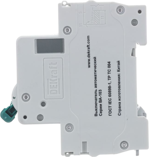 Автоматический выключатель Dekraft ВА-103 3P C63 А 6 кА 12311DEK
