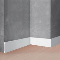 Ударопрочный влагостойкий напольный плинтус под покраску Stenopol C7157