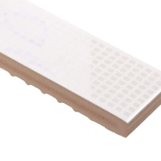 Плитка бордюр Кerama Marazzi Вилланелла белая 400x30x8 мм