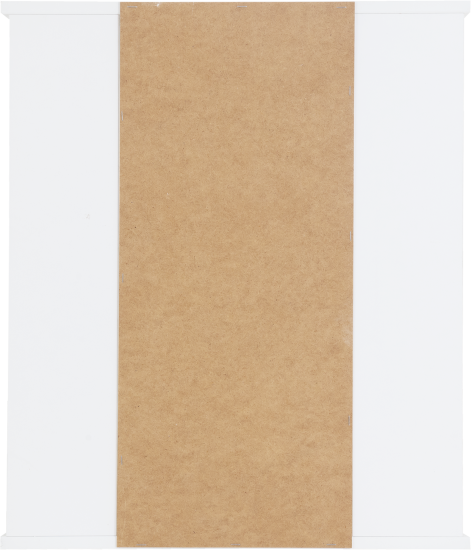 Шкаф зеркальный подвесной Универсал с полками 60x71 см цвет белый