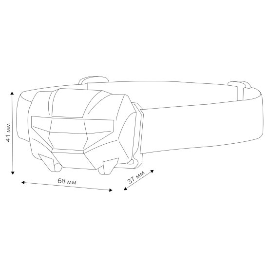 Фонарь светодиодный налобный Duwi 1202 29088 3 Вт 3XAAA
