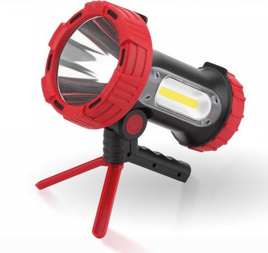 Фонарь-прожектор светодиодный аккумуляторный Duwi 10 Вт + 3 Вт IP65