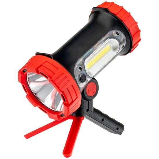 Фонарь-прожектор светодиодный аккумуляторный Duwi 10 Вт + 3 Вт IP65