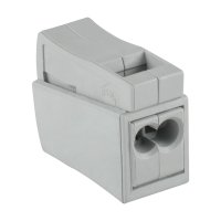 Клеммы соединительные монтажные Duwi СМК 224-112 2-проводные 1.0-2.5X2/0,5-2.5мм² серые 5шт 26735 5