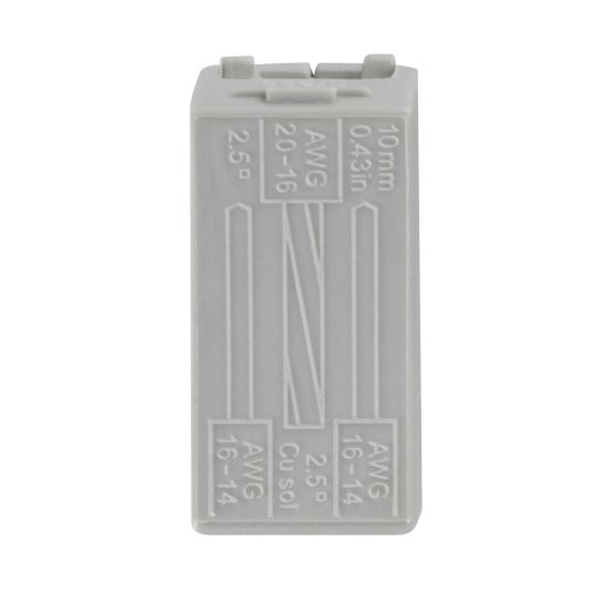 Клеммы соединительные монтажные Duwi СМК 224-112 2-проводные 1.0-2.5X2/0,5-2.5мм² серые 5шт 26735 5