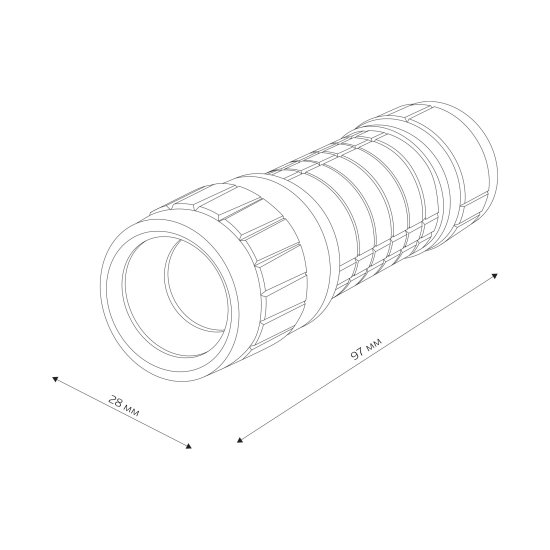 Фонарь светодиодный Duwi 2301 29120 2 Вт 3ХААA