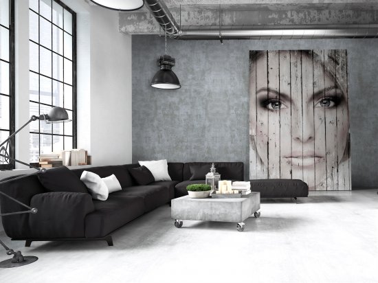 Листовая панель МДФ Стильный дом бетон гладкий 2440x1220x3 мм 2.98 м²