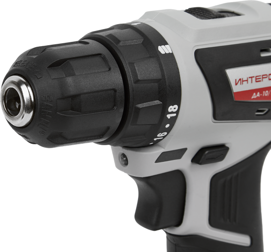Дрель-шуруповерт аккумуляторная бесщеточная Интерскол ДА-10/18В МиниМАКС, 18 В Li-ion 2x2 Ач