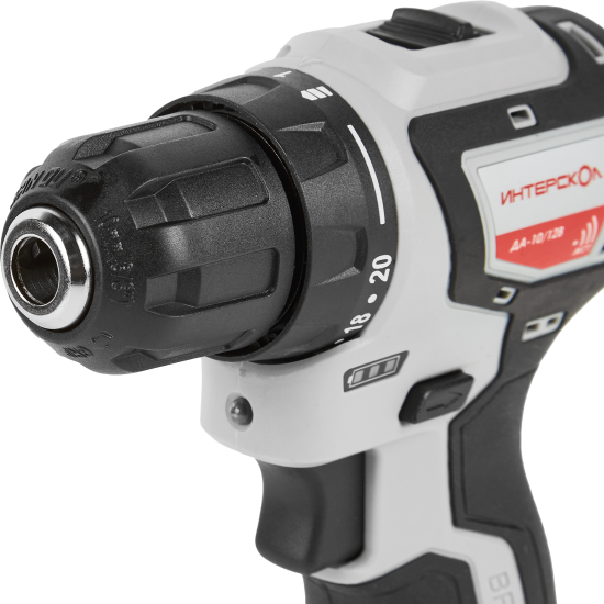 Дрель-шуруповерт аккумуляторная бесщеточная Интерскол ДА-10/12В 687.1.2.70 МиниМАКС, 12 В Li-ion 2x1.5 Ач