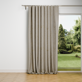 Штора на ленте Бархат пралине 200x280 см цвет бежевый