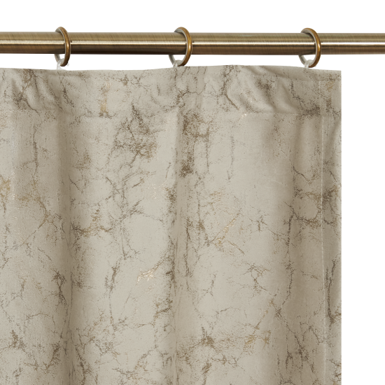 Штора на ленте Бархат пралине 200x280 см цвет бежевый