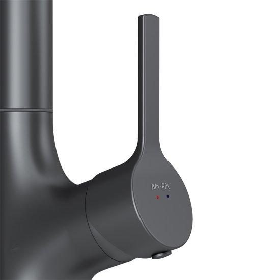 Смеситель кухонный Am Pm общая высота 37.8 цвет черный