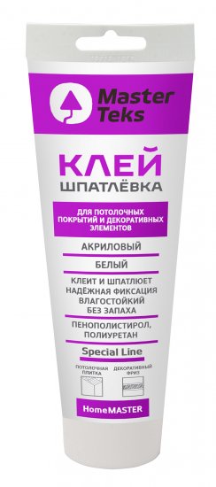 Клей-шпатлевка акриловый MasterTeks белый 400 гр