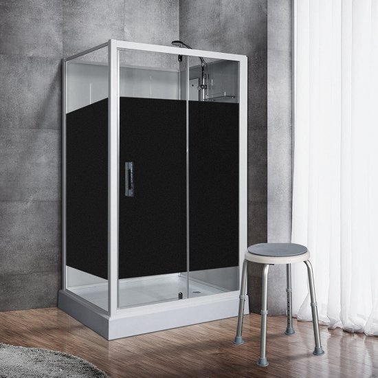 Пленка статическая декоративная для окон однотонный черная 0,45х1,5 м Deluxe