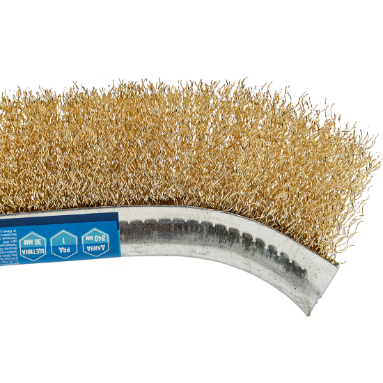 Щетка по металлу Vertextools пластиковая ручка 245 мм