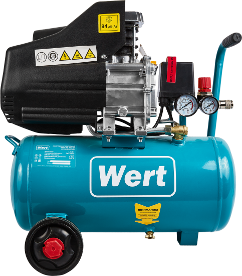 Компрессор поршневой Wert КПМ AC 300/24, 24 л, 240 л/мин