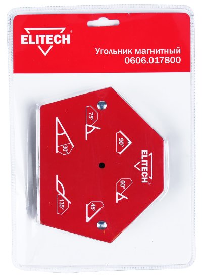 Уголок магнитный для сварки Elitech 195311 до 35 кг