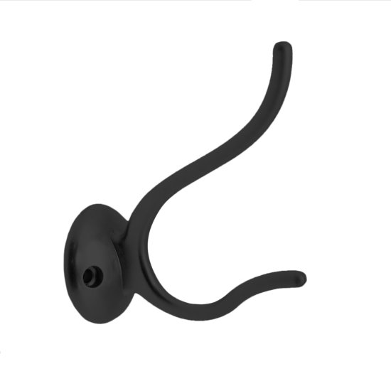 Крючок-вешалка Kerron KR0190, 90x70 мм, цвет чёрный