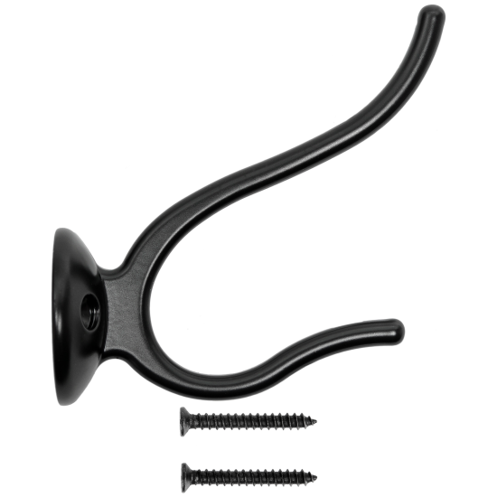 Крючок-вешалка Kerron KR0190, 90x70 мм, цвет чёрный