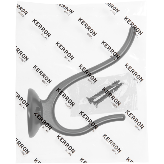 Крючок-вешалка Kerron KR0190, 90x70 мм, цвет чёрный