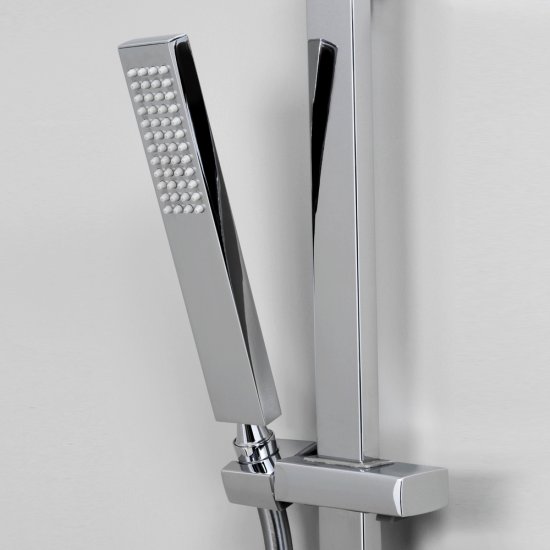 Душевой комплект WasserKraft с лейкой со стойкой хром (A143)