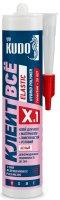 Клей Kudo Клеит всё Elastic на основе гибридных полимеров 280 мл белый KX-1W